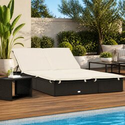 Comfortable 2-Person Sun Lounger Daybed for Relaxation