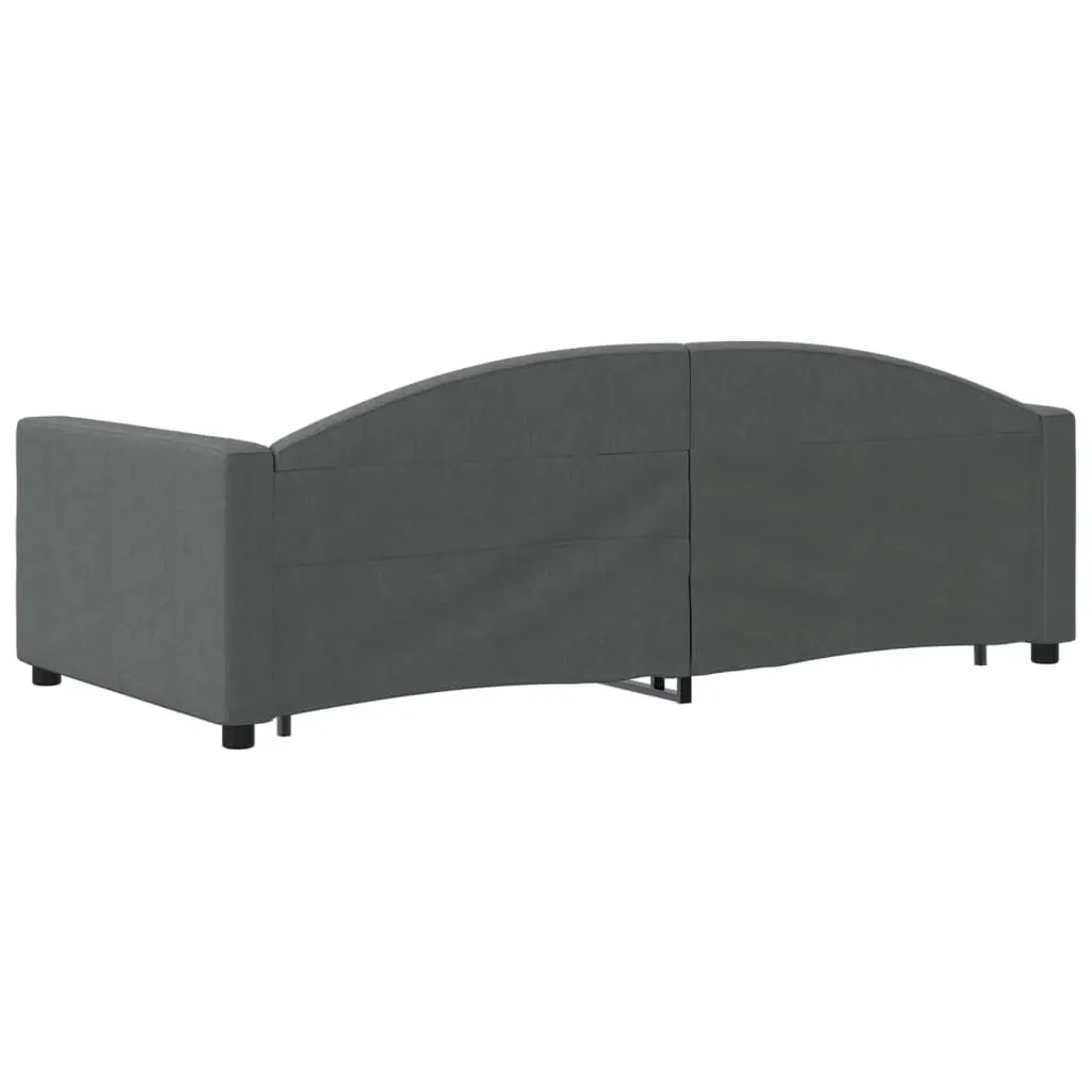 Daybed with Trundle and Storage Drawers Sofa Bed Guest Room Furniture Grey