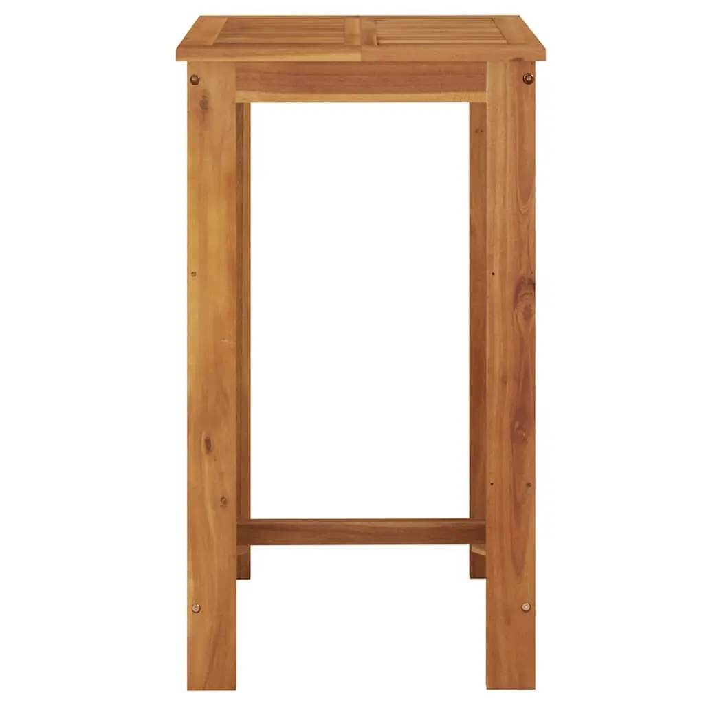 Garden Bar Table Solid Wood High Dining 60x60x105 cm Brown