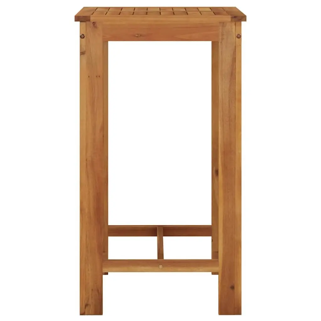 Garden Bar Table Solid Wood High Dining 60x60x105 cm Brown