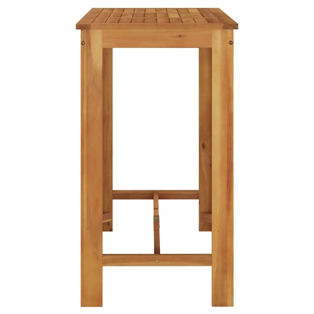Garden Bar Table Solid Wood Brown 120x60x105 cm Outdoor Indoor Bistro Dining