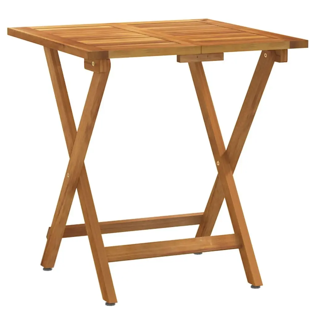 3 Piece Folding Bistro Set Garden Dining Furniture Solid Wood Acacia with