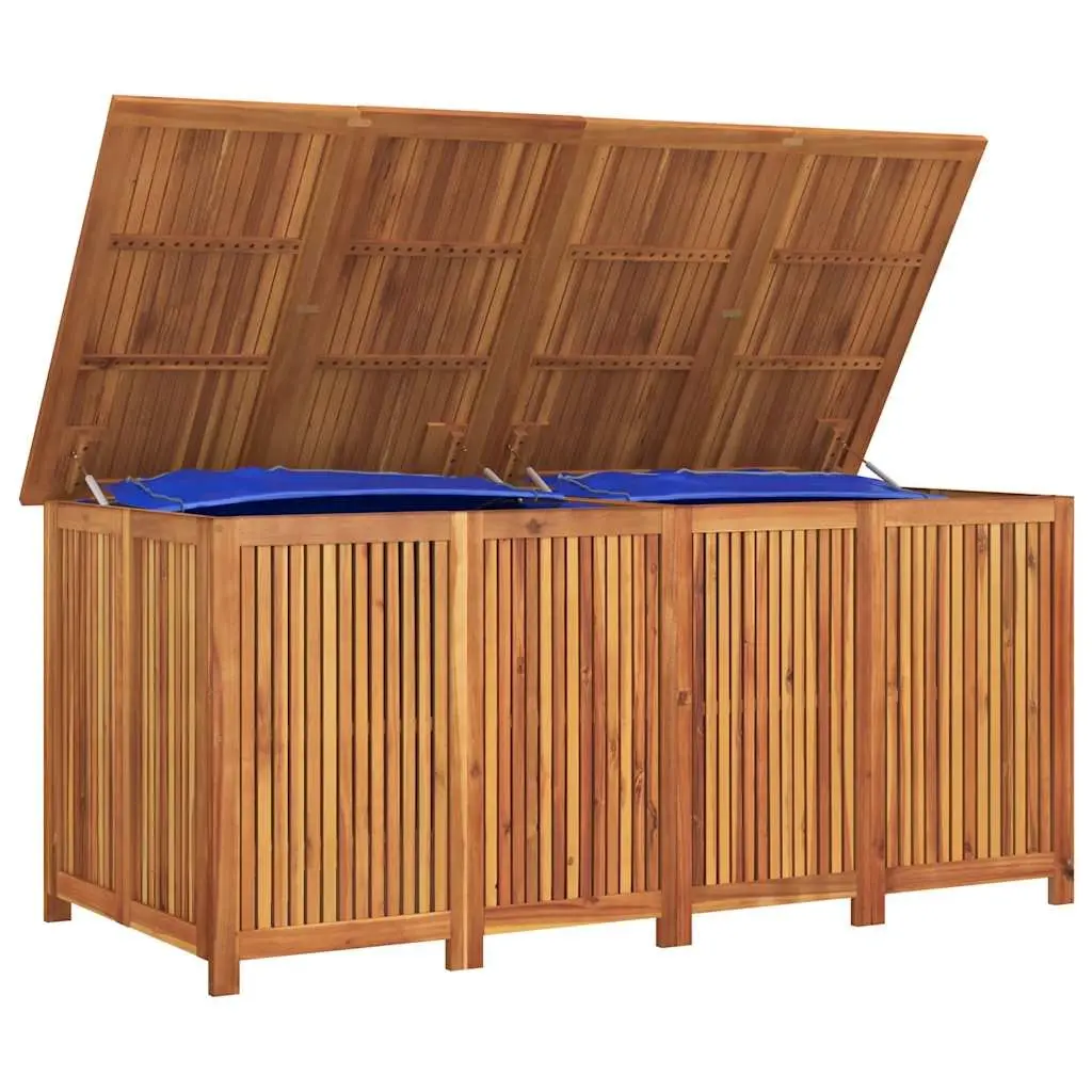 Wooden Garden Storage Box Ample Storage 200x80x75cm Brown