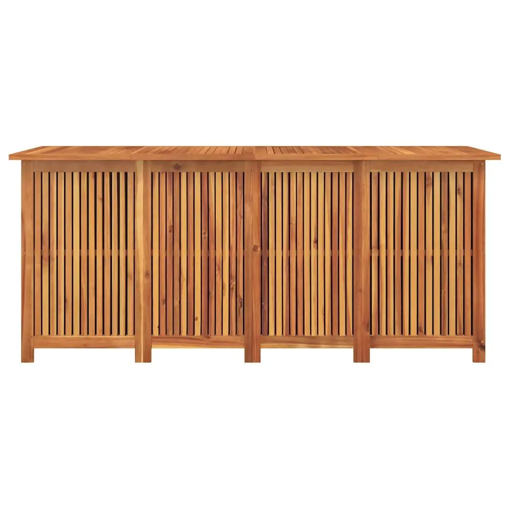 Wooden Garden Storage Box Ample Storage 200x80x75cm Brown