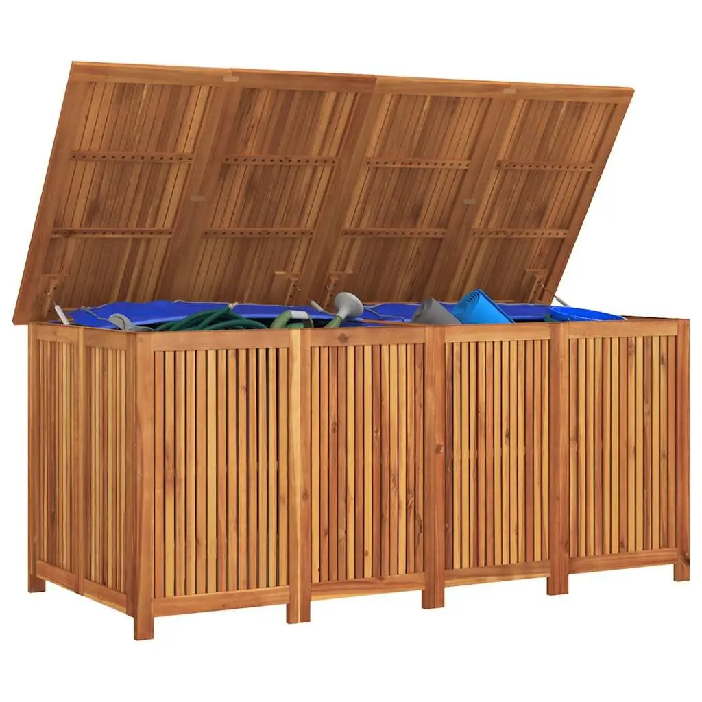 Wooden Garden Storage Box Ample Storage 200x80x75cm Brown