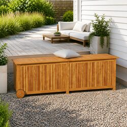 Reliable Solid Wood Garden Storage Box for Your Essentials