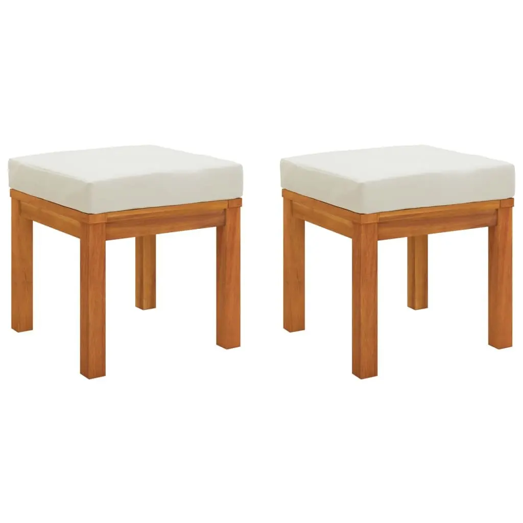 Outdoor Dining Set with Cream Cushions