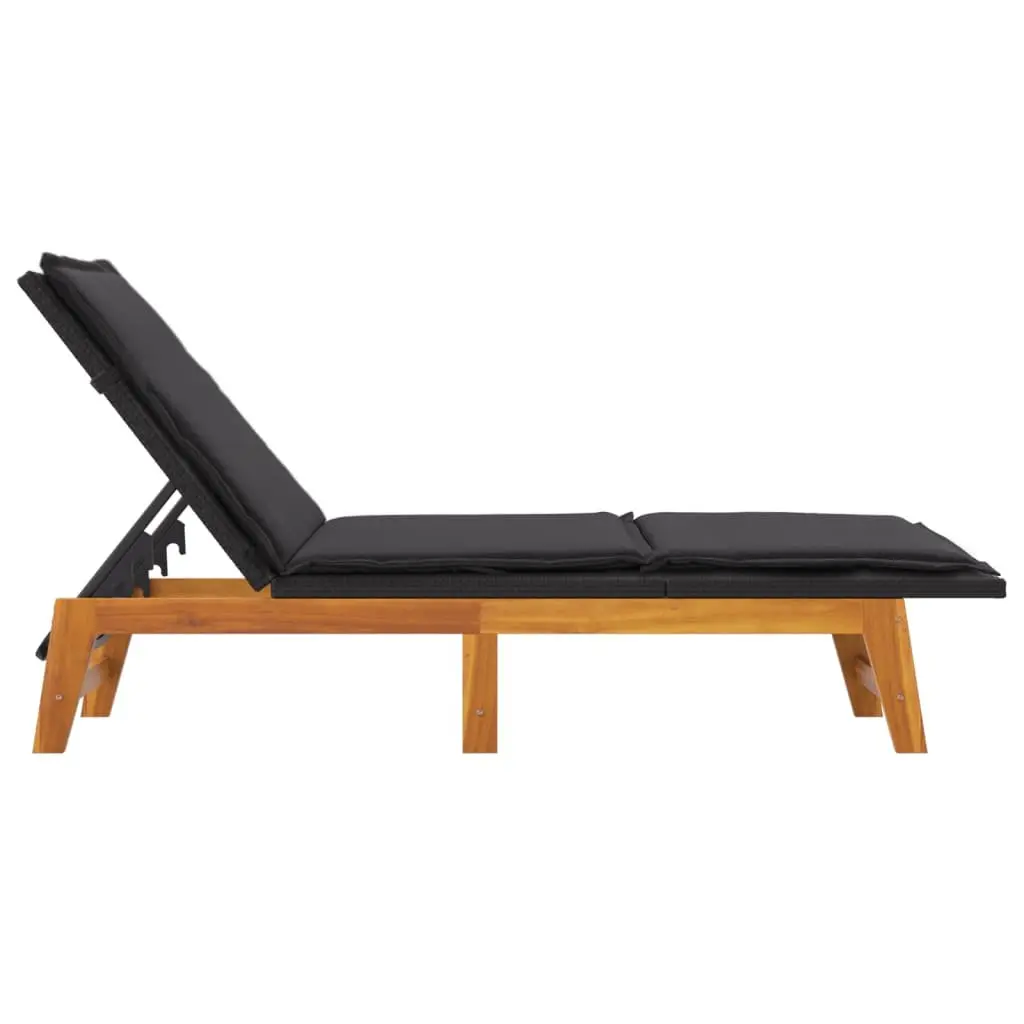 Sun Lounger with Side Table