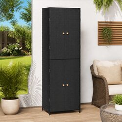 Reliable Black Garden Storage Cabinet - Practical Design