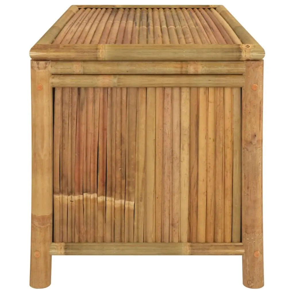 Bamboo Garden Storage Box Outdoor Bench 90x52x55cm Brown