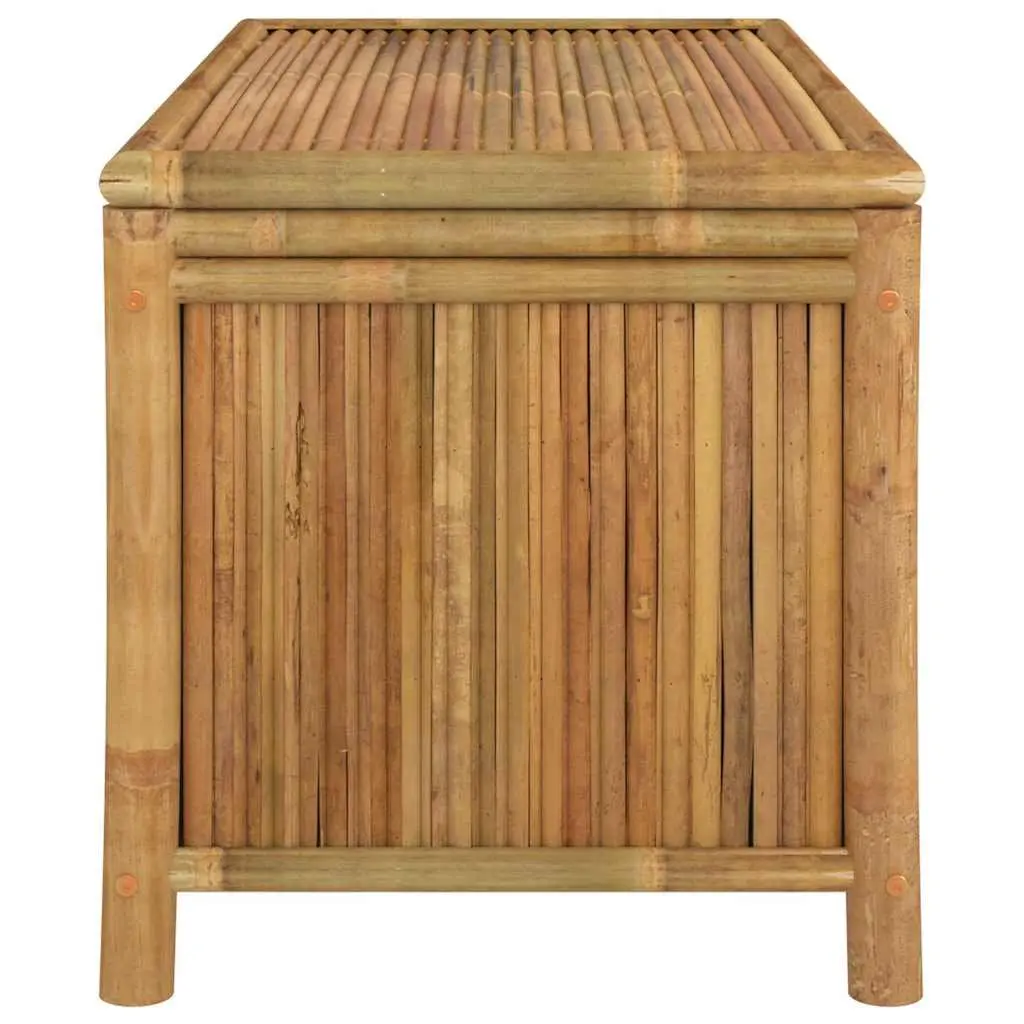 Garden Storage Box Outdoor Bench Chest 110x52x55cm Brown Bamboo