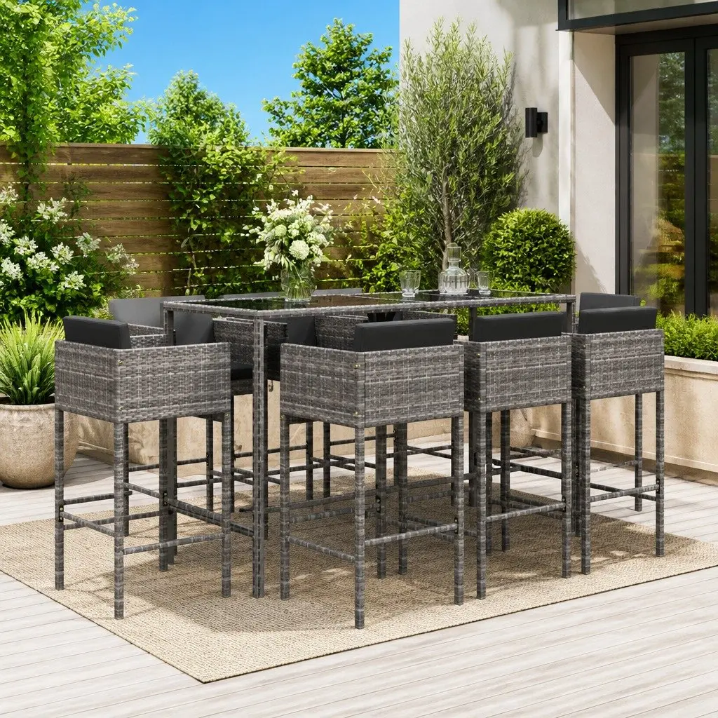 9 Piece Garden Bar Set