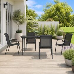 Reliable 5-Piece Garden Dining Set with Ergonomic Design