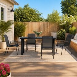 Reliable 5-Piece Garden Dining Set for Outdoor Use