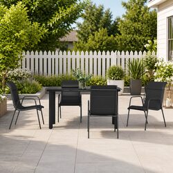 Reliable 5-Piece Garden Dining Set with Comfort