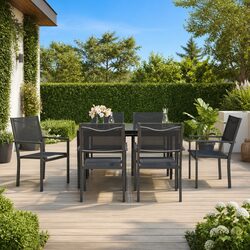Reliable 7 Piece Dining Set for Your Outdoor Enjoyment