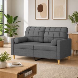 Comfortable Grey 2-Seater Sofa with Value