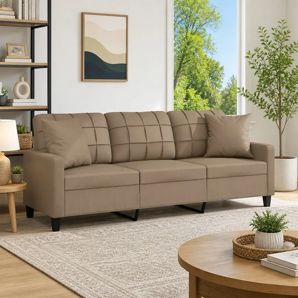 3-Seater Sofa with Pillows