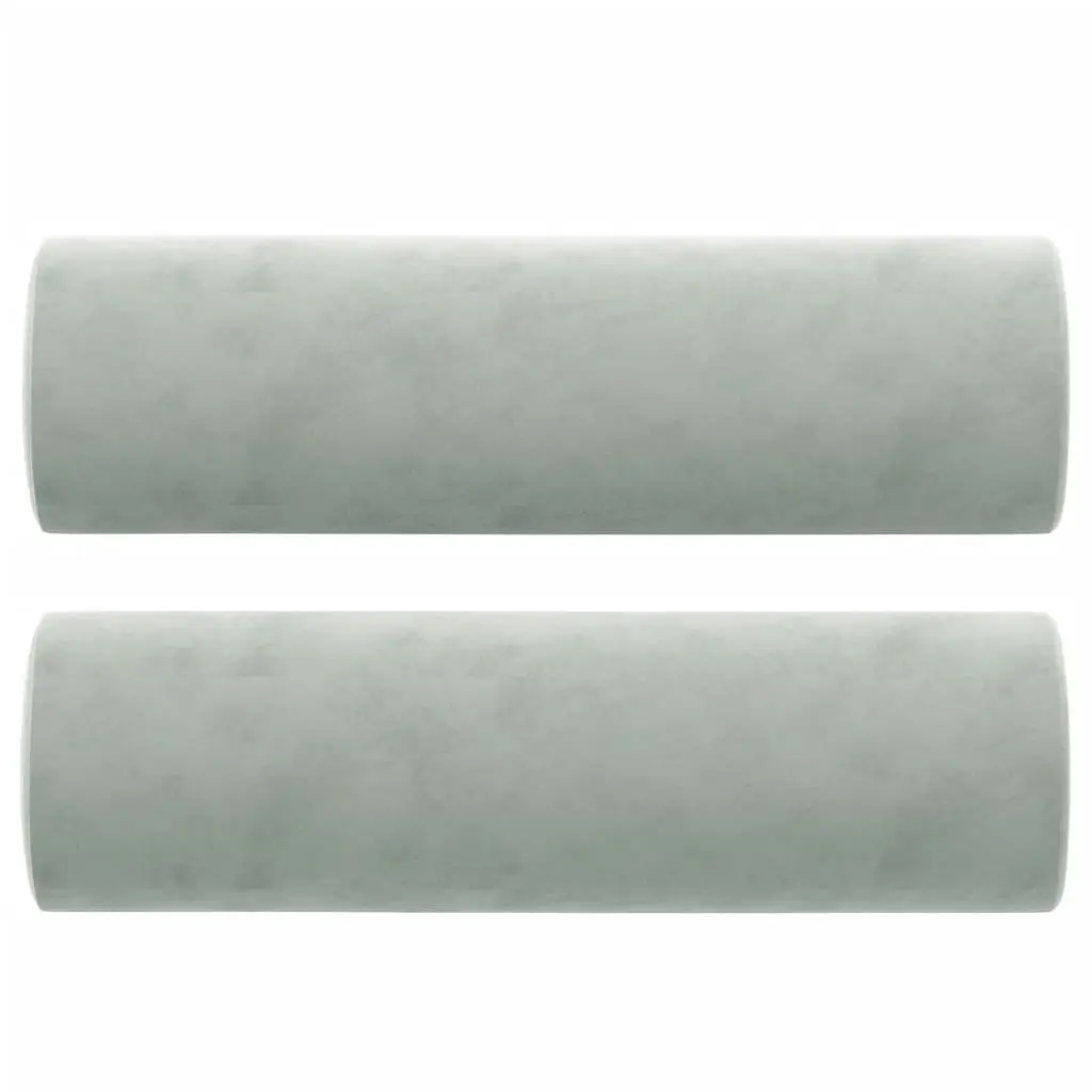 2-Seater Sofa Grey Velvet Modern Living Room Couch