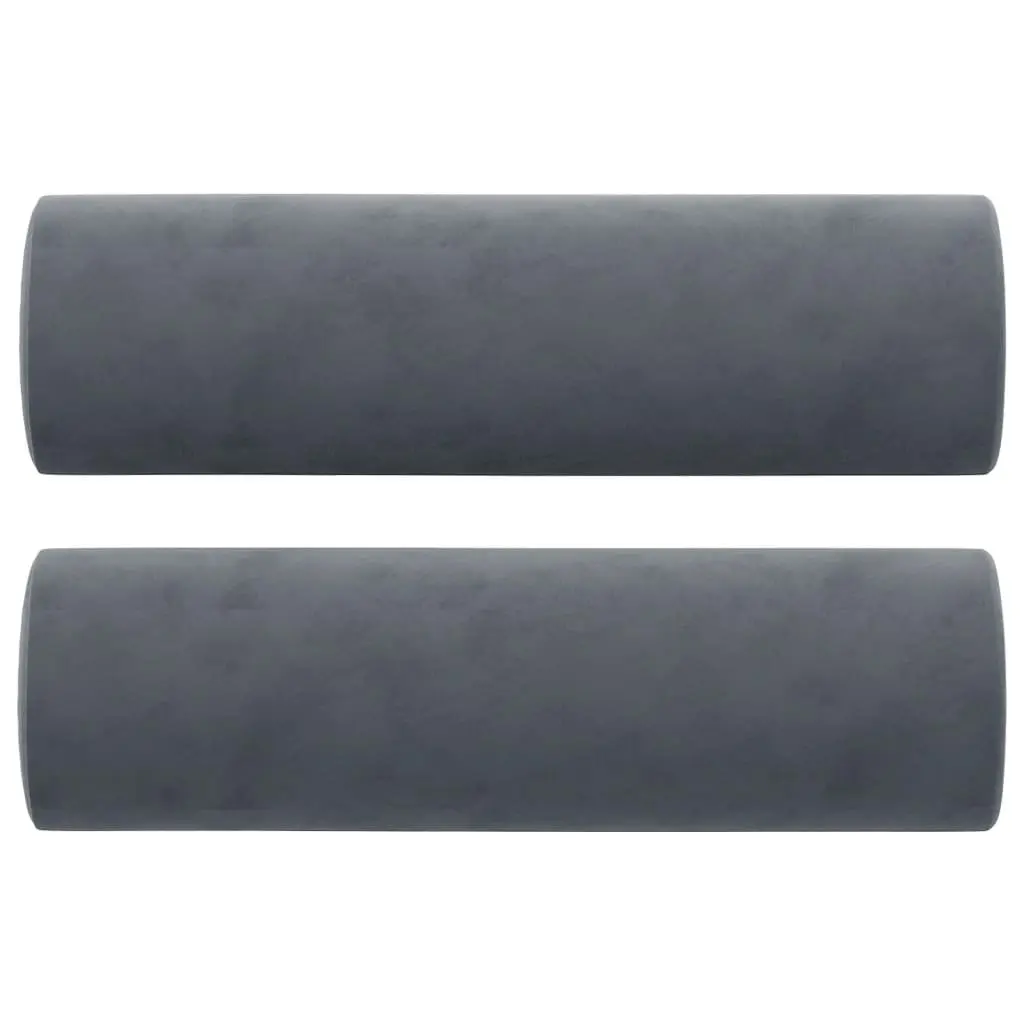 2-Seater Sofa Grey Velvet Modern Living Room Lounge Couch