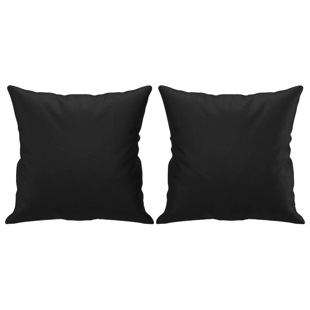 2-Seater Sofa Lounge Couch Modern Black Faux Leather 120cm