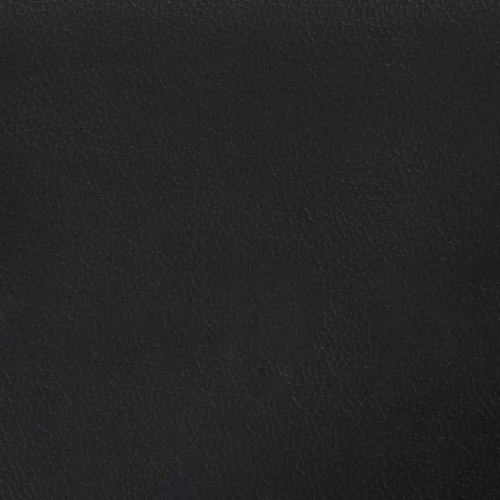 2-Seater Sofa Black Faux Leather Modern Lounge Couch 140cm