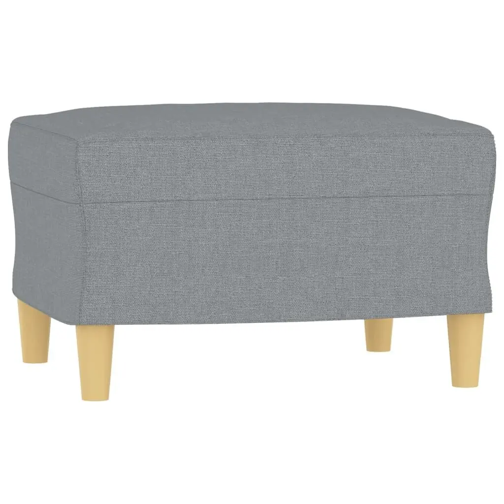 Sofa Chair with Footstool for Reading Relaxing Compact Grey