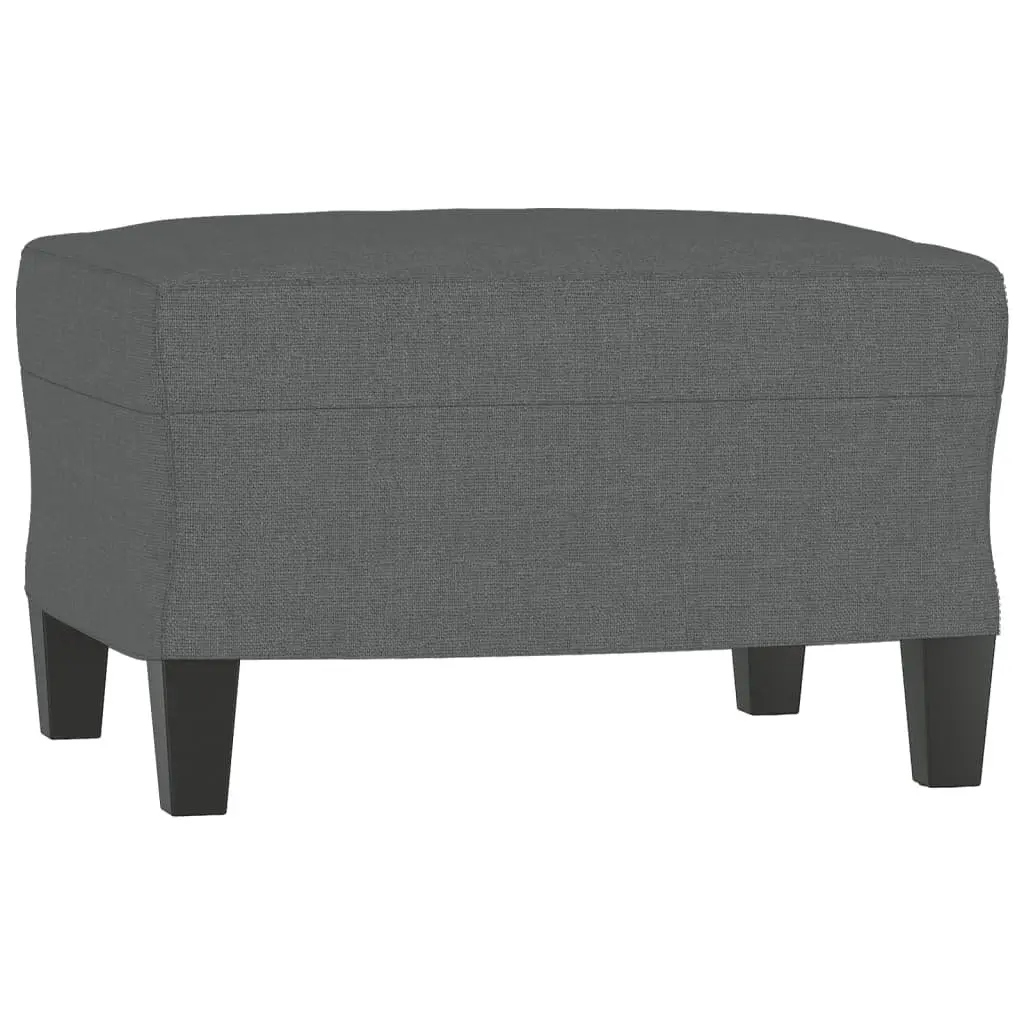 Grey Sofa Chair with Footstool for Relaxation