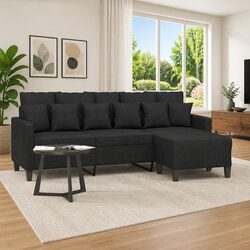Reliable 3-Seater Sofa with Footstool for Your Home