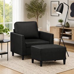 Comfortable Sofa Chair with Footstool for Great Value