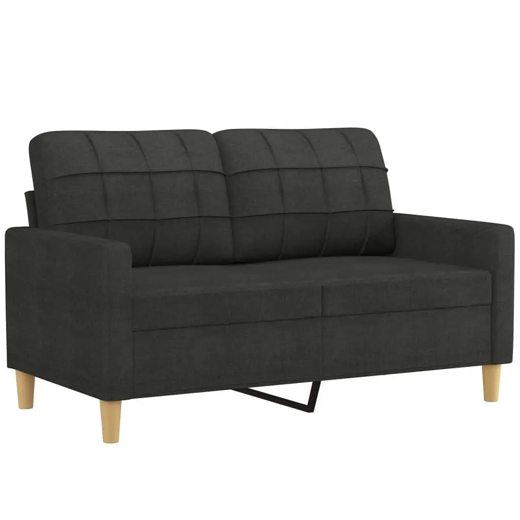 4 Piece Black Sofa Set for Home