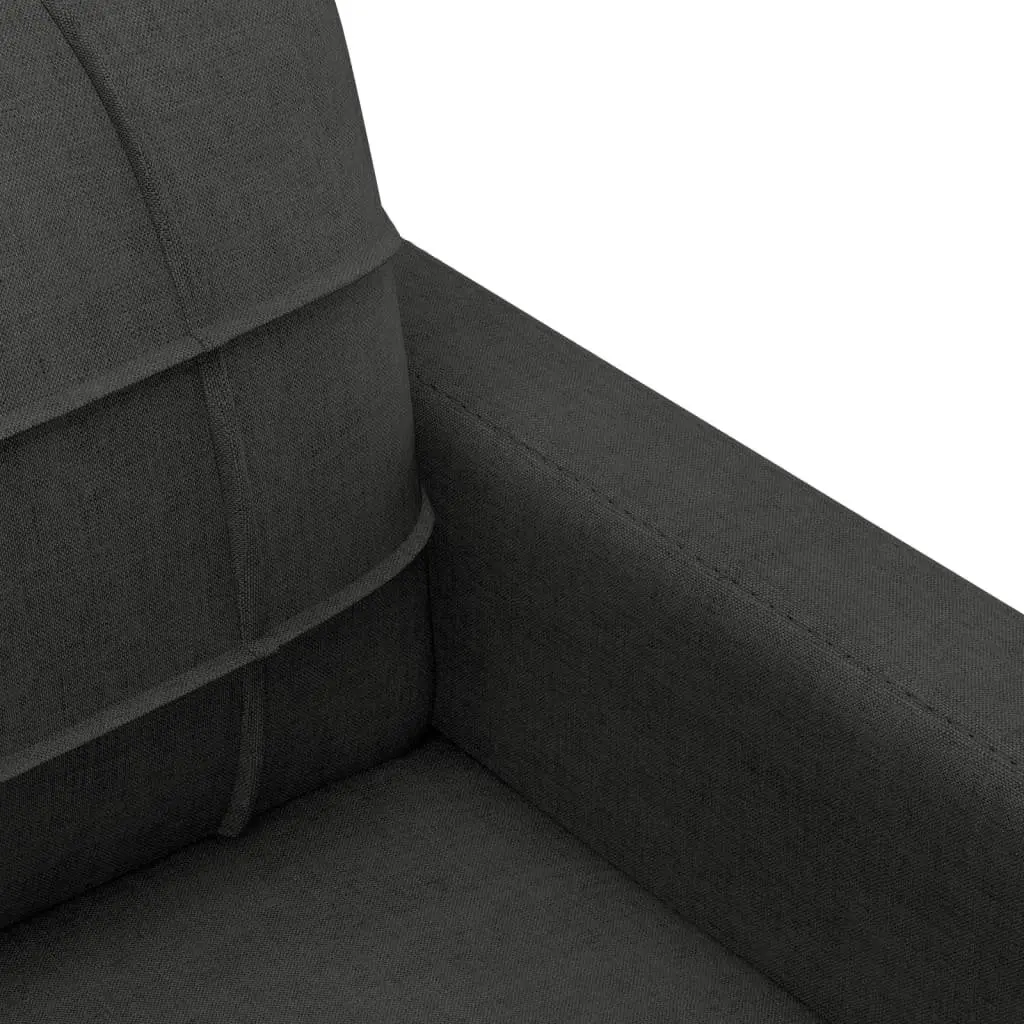 4 Piece Black Sofa Set for Home