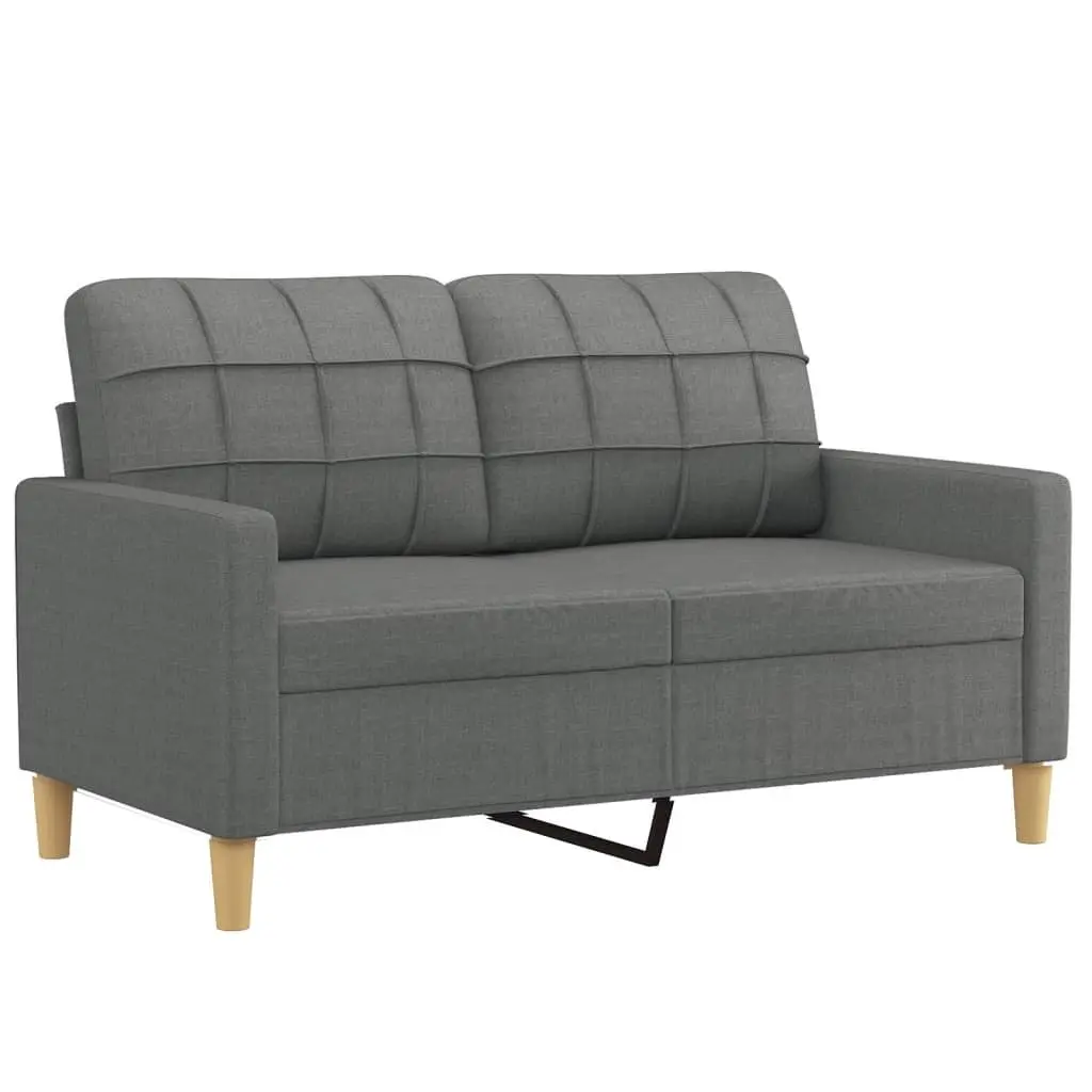 Sofa Set Living Room Seating 2 Piece Grey Fabric