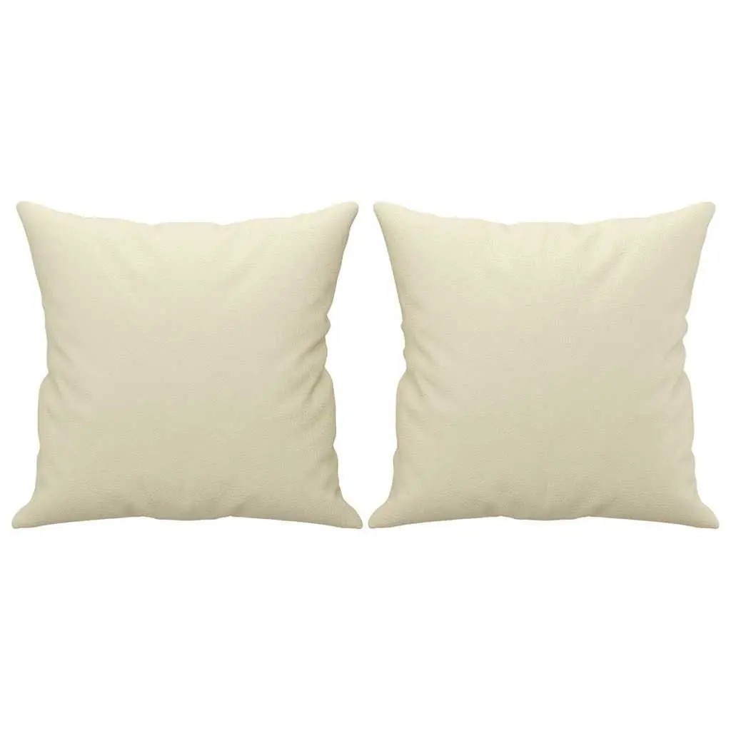 2 Piece Sofa Set Lounge Suite Couch Cream Faux Leather