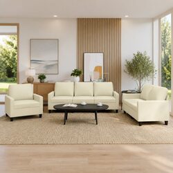 Comfortable 3 Piece Sofa Set with Practical Value