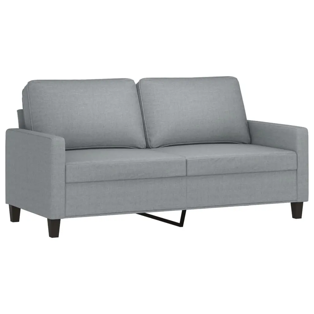 3 Piece Sofa Set Grey Fabric Living Room Lounge Suite