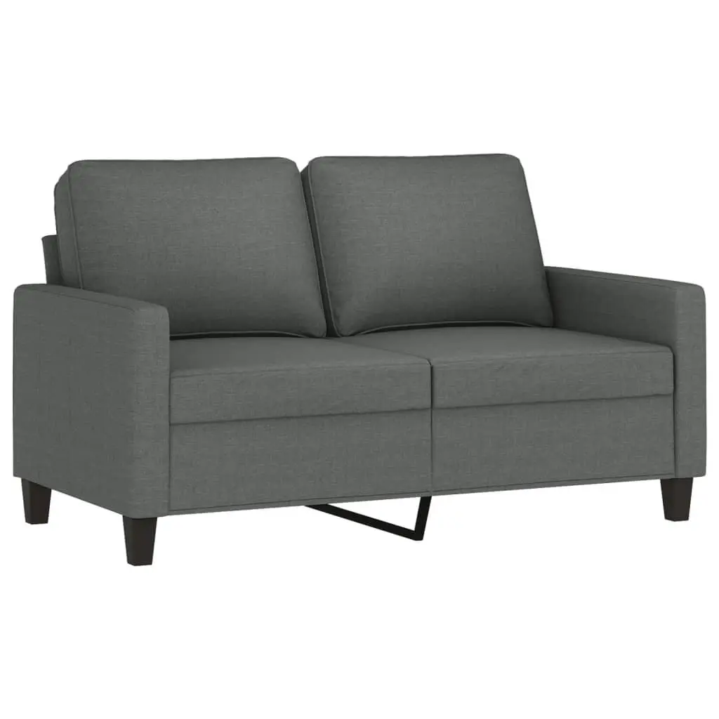 3 Piece Sofa Set Grey Fabric Living Room Furniture