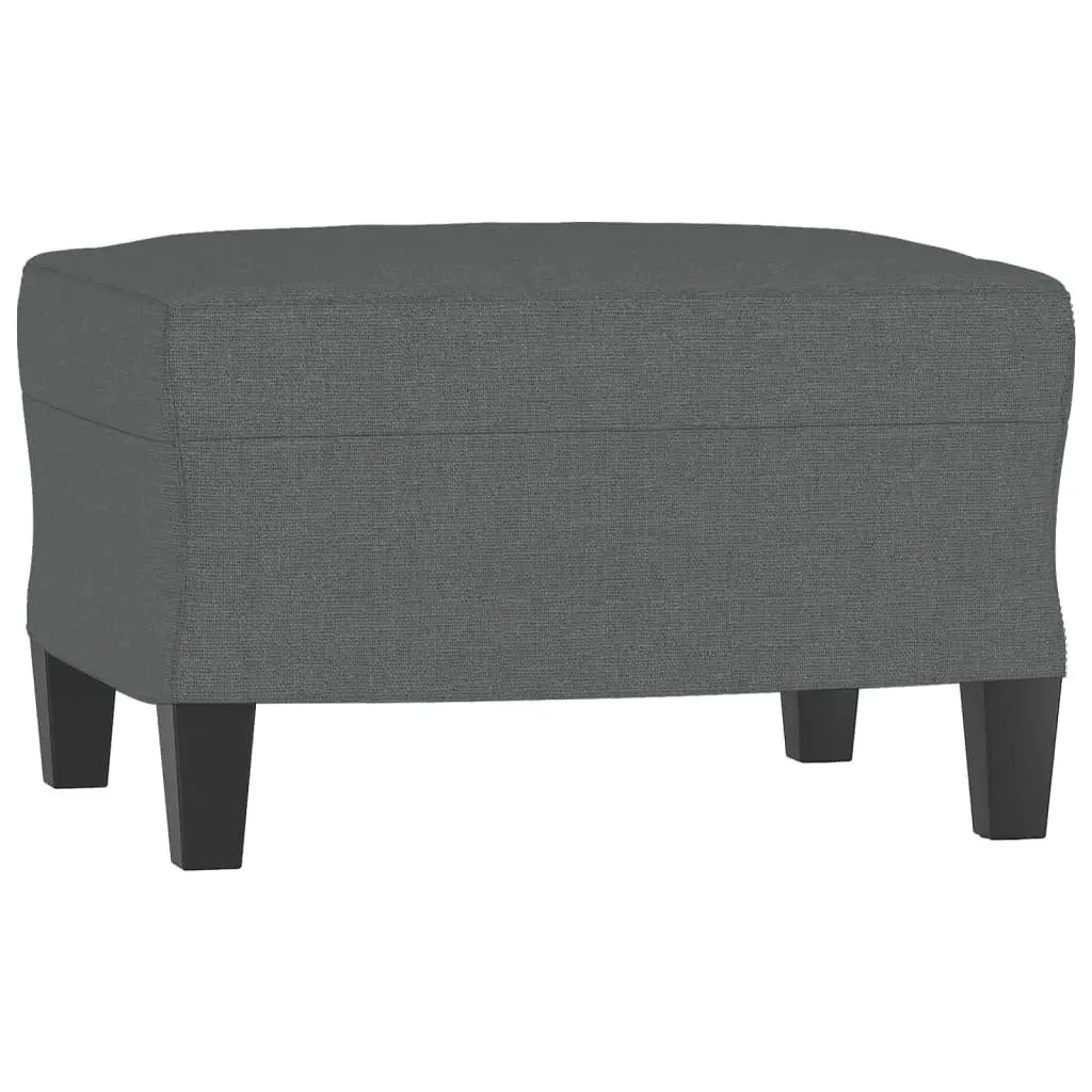 3 Piece Sofa Set Grey Fabric Living Room Furniture
