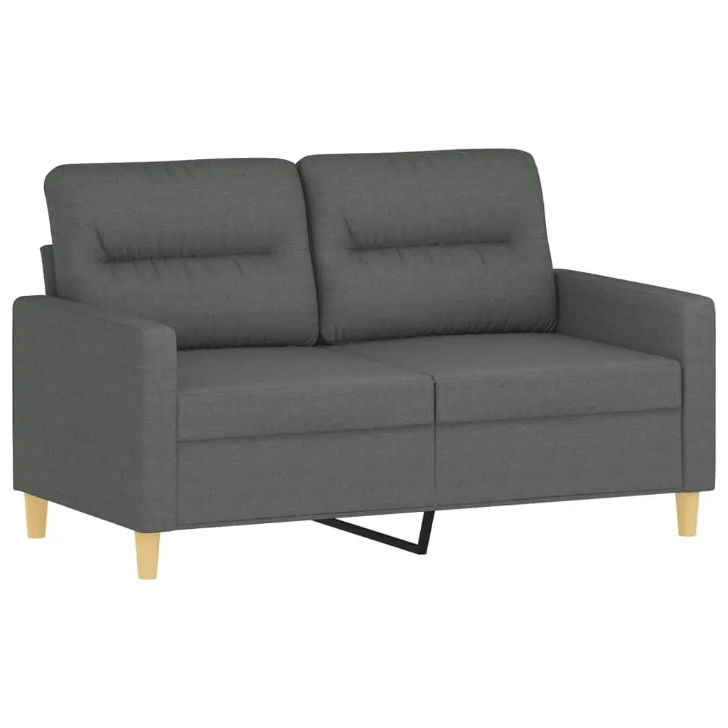 3 Piece Sofa Set Grey Fabric Lounge Suite
