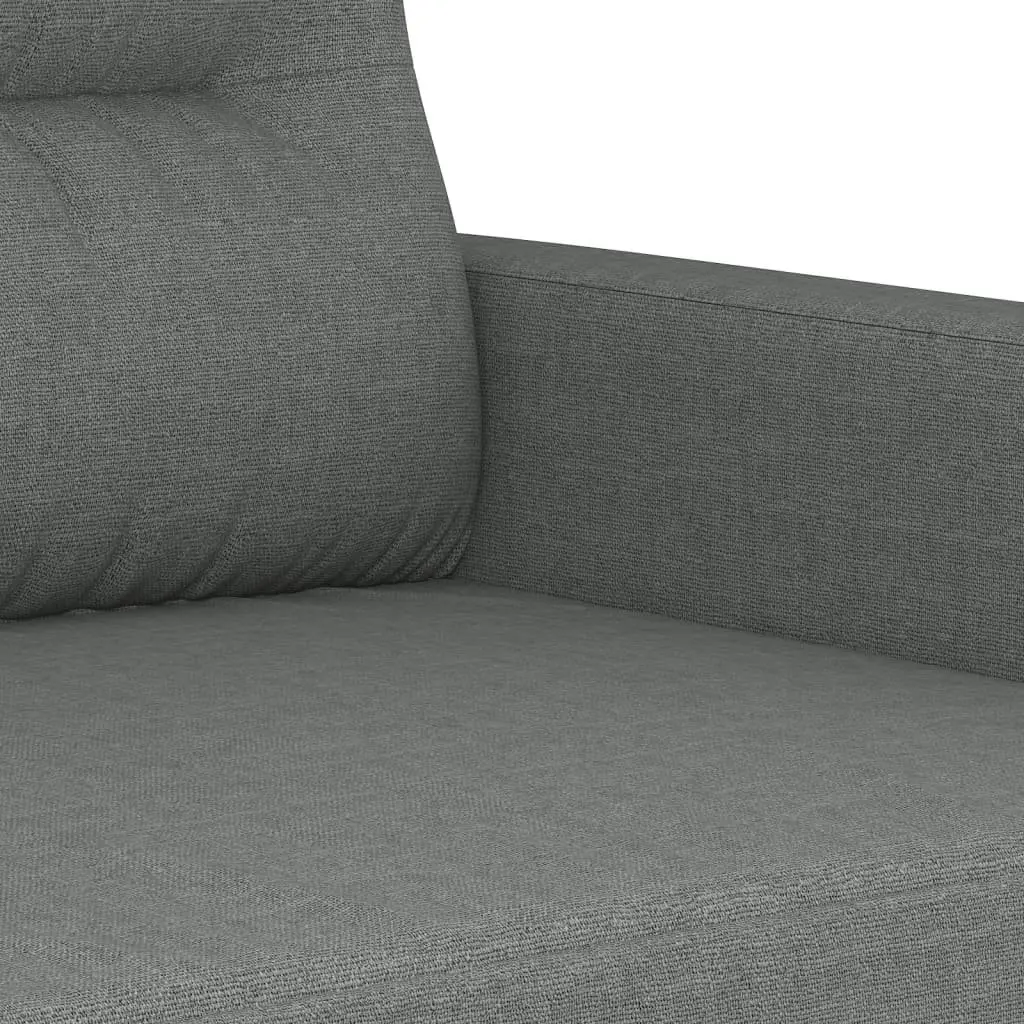 Sofa Set Grey Fabric Lounge Couch 2 Piece