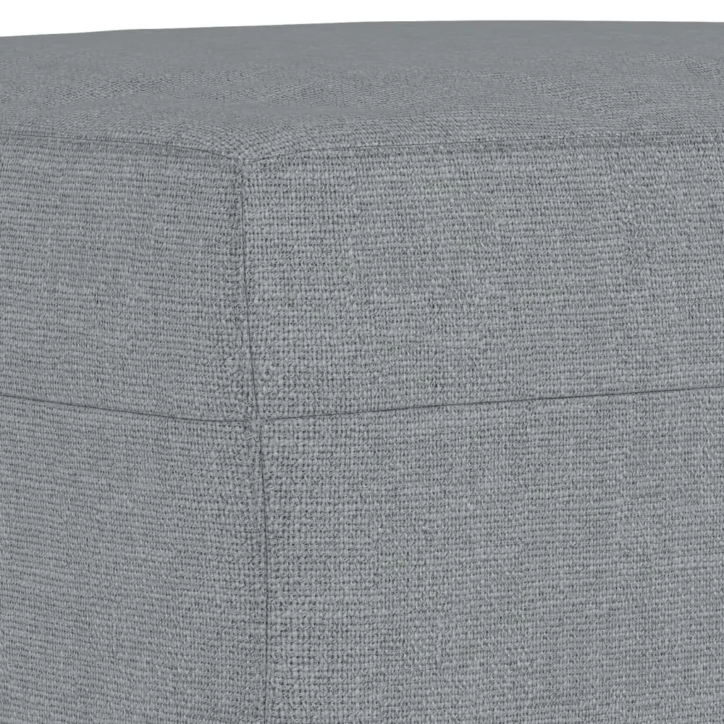 3 Piece Sofa Set Grey Fabric Living Room Furniture Seating