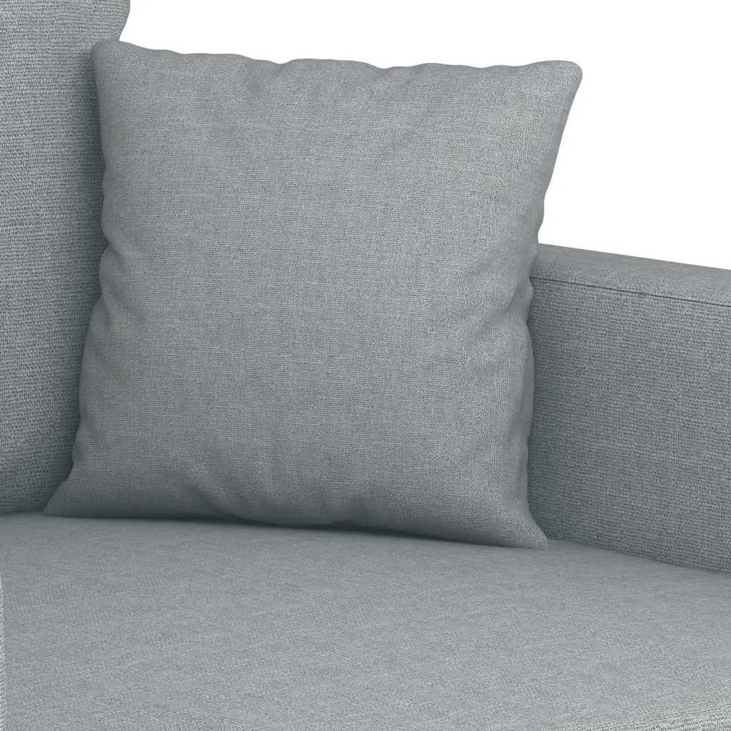 Sofa Set Lounge Suite 2 Piece Grey Fabric Living Room Seating