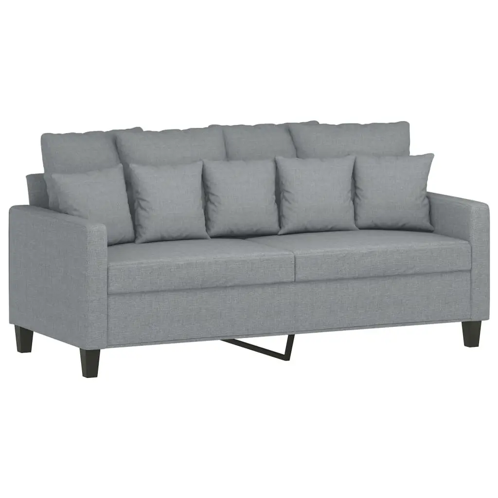 3 Piece Grey Sofa Set