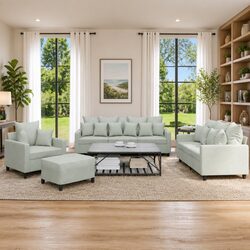 Comfortable Grey Velvet Sofa Set: Value and Quality