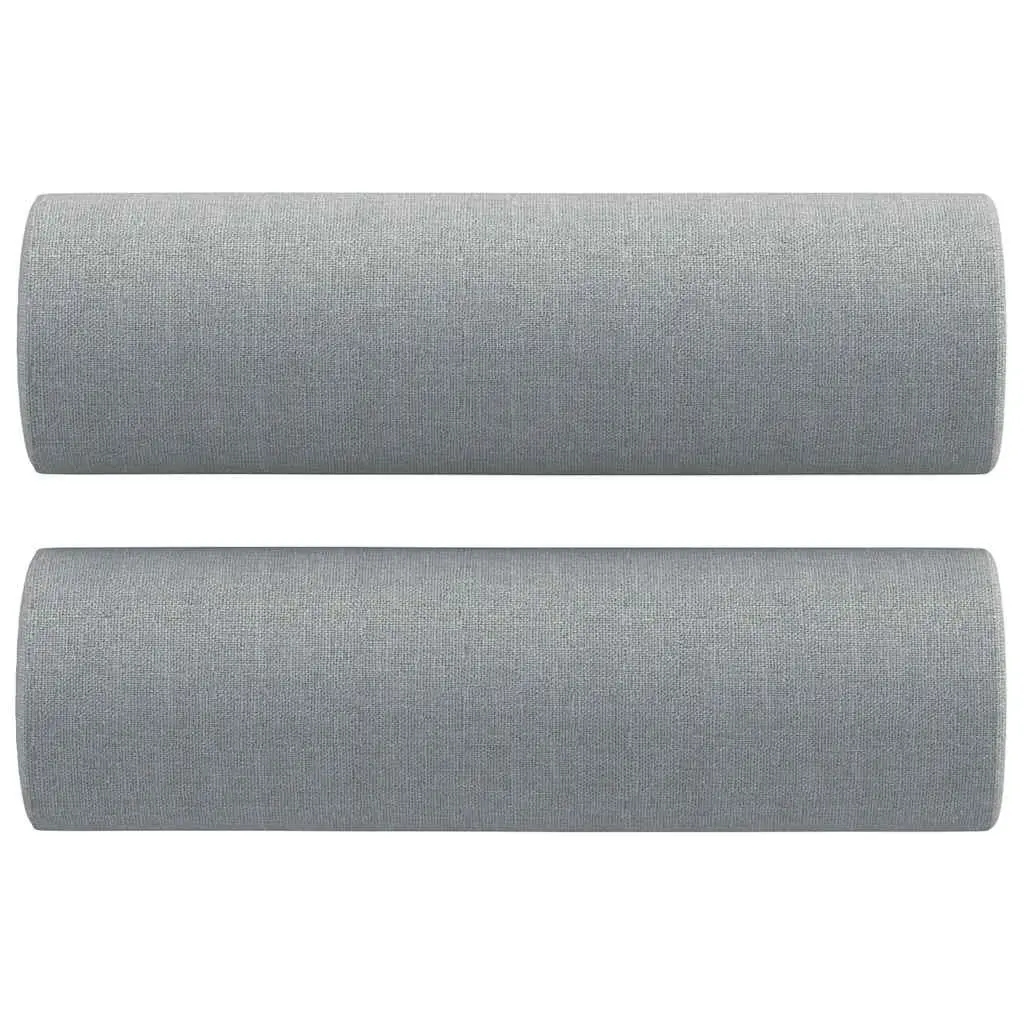 3 Piece Grey Sofa Set with Pillows