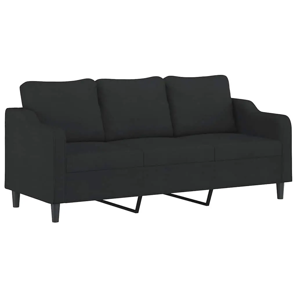 3 Piece Sofa Set in Black