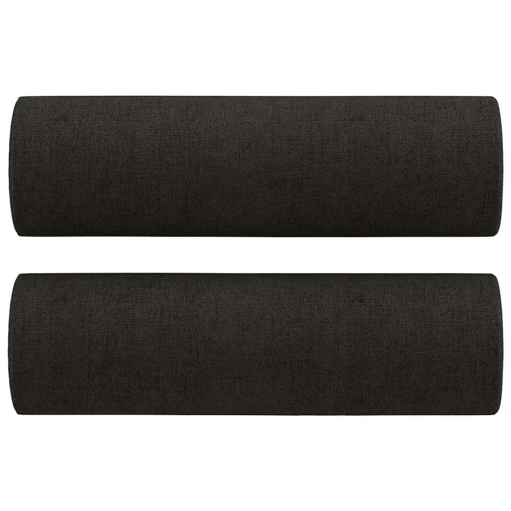 Black Fabric Sofa Set