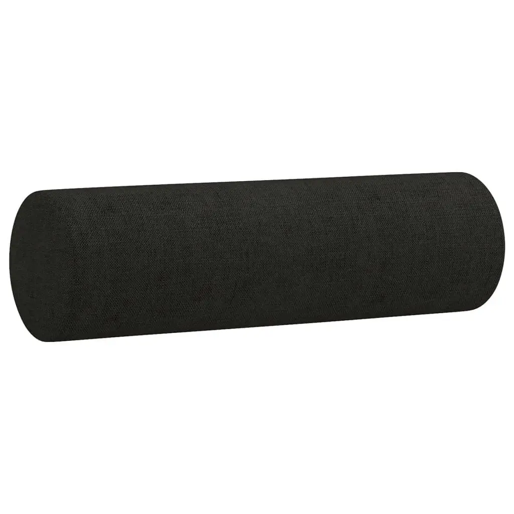Black Fabric Sofa Set