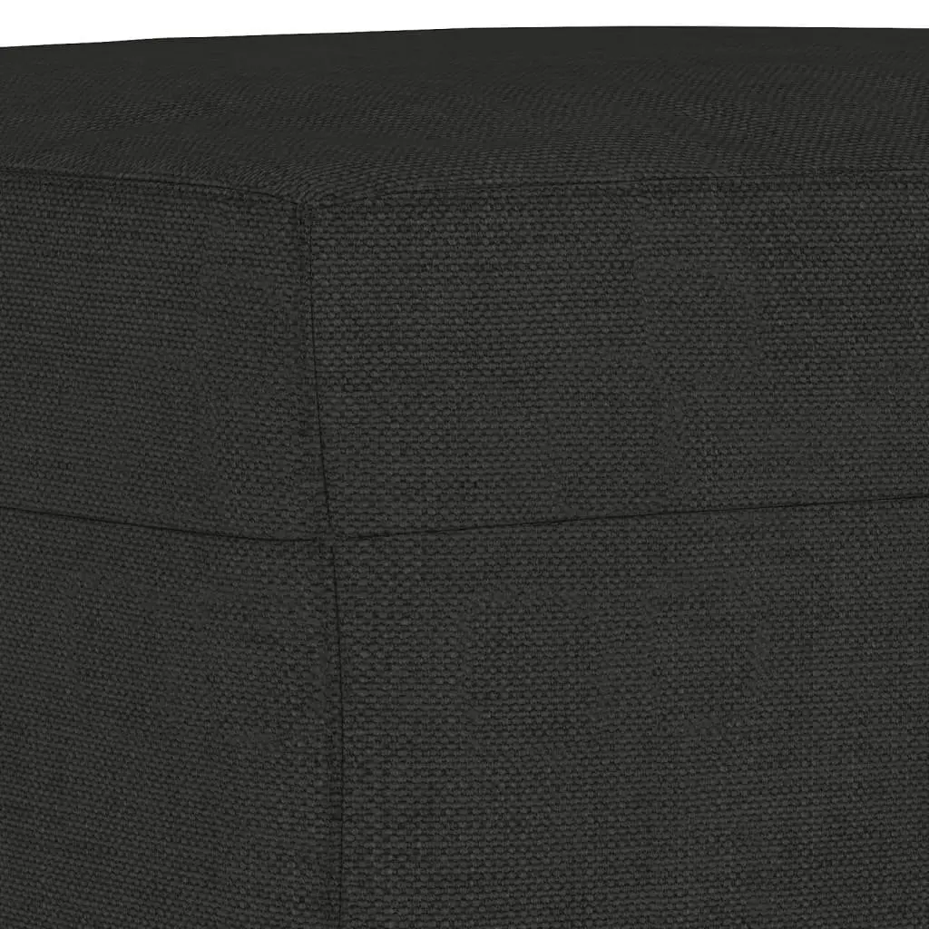 Black Fabric Sofa Set