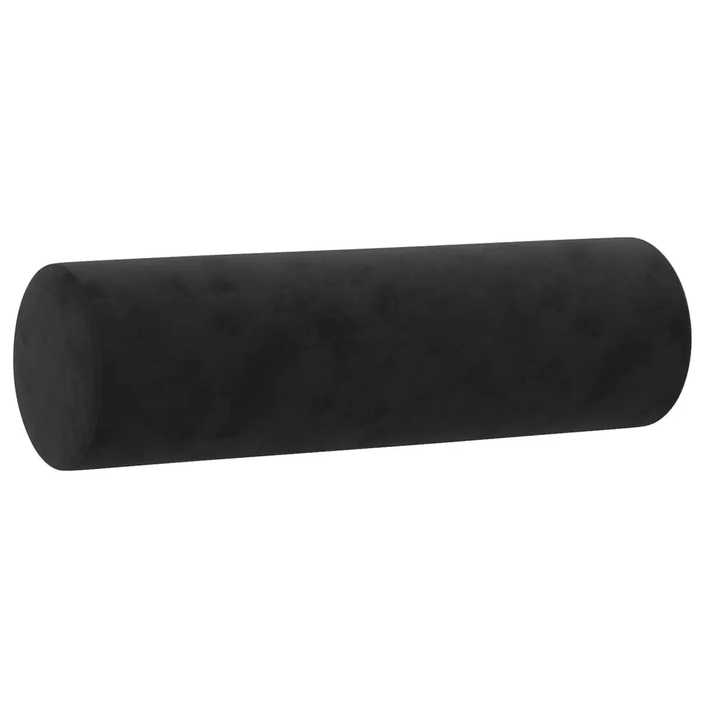 3 Piece Sofa Set Black Velvet Living Room Furniture
